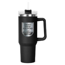 Load image into Gallery viewer, The Hippo Mug & Straw Lid 40 oz. - Laser Engraved Railroad Logo