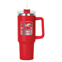 Load image into Gallery viewer, Red Hippo Mug & Straw Lid 40 oz. - Laser Engraved Railroad Logo