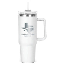 Load image into Gallery viewer, White Hippo Mug & Straw Lid 40 oz. - Laser Engraved Railroad Logo