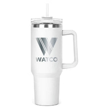 Load image into Gallery viewer, The Hippo Mug & Straw Lid 40 oz. - Laser Engraved Railroad Logo