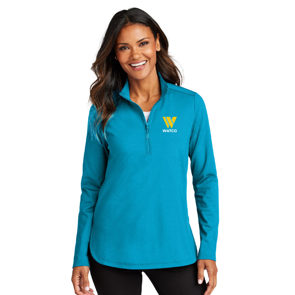 Port Authority® Women's C-FREE® Double Knit 1/4-Zip - LK880