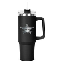 Load image into Gallery viewer, The Hippo Mug &amp; Straw Lid 40 oz. - Laser Engraved Railroad Logo
