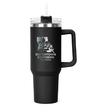 Load image into Gallery viewer, The Hippo Mug &amp; Straw Lid 40 oz. - Laser Engraved Railroad Logo
