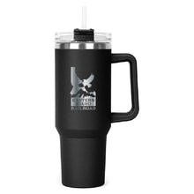 Load image into Gallery viewer, The Hippo Mug &amp; Straw Lid 40 oz. - Laser Engraved Railroad Logo
