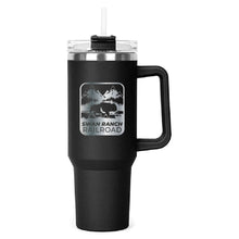 Load image into Gallery viewer, The Hippo Mug &amp; Straw Lid 40 oz. - Laser Engraved Railroad Logo
