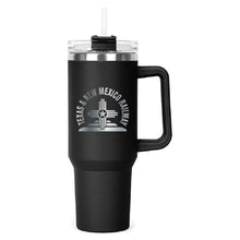 Load image into Gallery viewer, The Hippo Mug &amp; Straw Lid 40 oz. - Laser Engraved Railroad Logo
