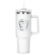 Load image into Gallery viewer, The Hippo Mug &amp; Straw Lid 40 oz. - Laser Engraved Railroad Logo
