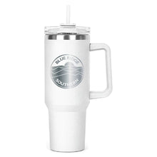 Load image into Gallery viewer, The Hippo Mug &amp; Straw Lid 40 oz. - Laser Engraved Railroad Logo
