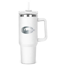 Load image into Gallery viewer, The Hippo Mug &amp; Straw Lid 40 oz. - Laser Engraved Railroad Logo
