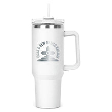 Load image into Gallery viewer, The Hippo Mug &amp; Straw Lid 40 oz. - Laser Engraved Railroad Logo
