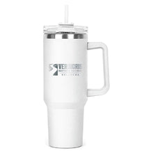 Load image into Gallery viewer, The Hippo Mug &amp; Straw Lid 40 oz. - Laser Engraved Railroad Logo

