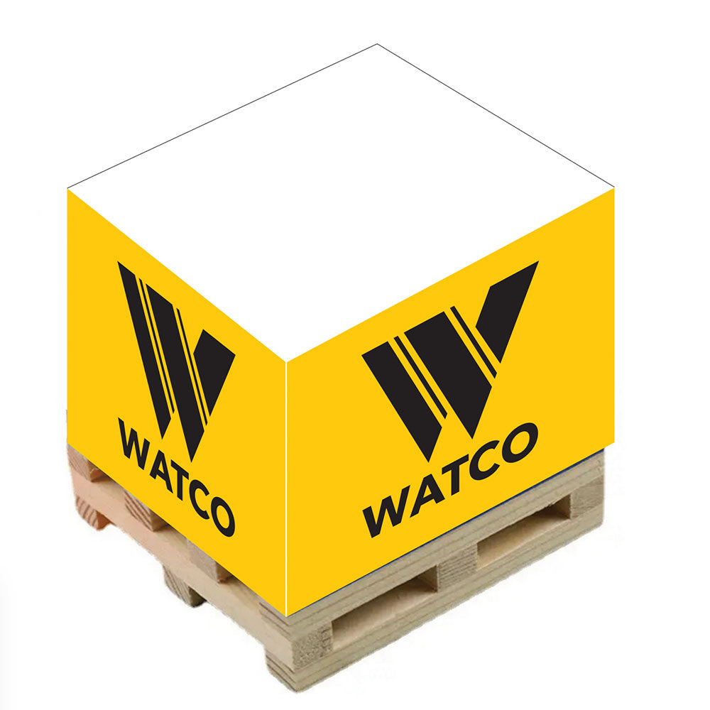 Self Adhesive Note Cube With Wooden Pallet