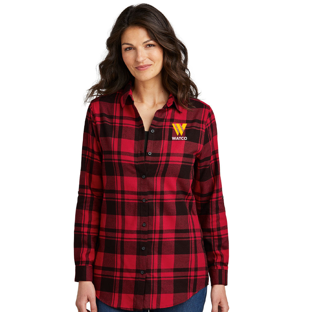 Port Authority® Women's Plaid Flannel Tunic - LW668