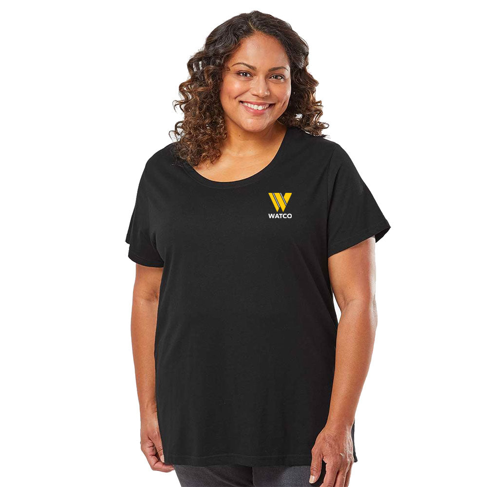 LAT - Curvy Collection Women's Fine Jersey Tee - 3816