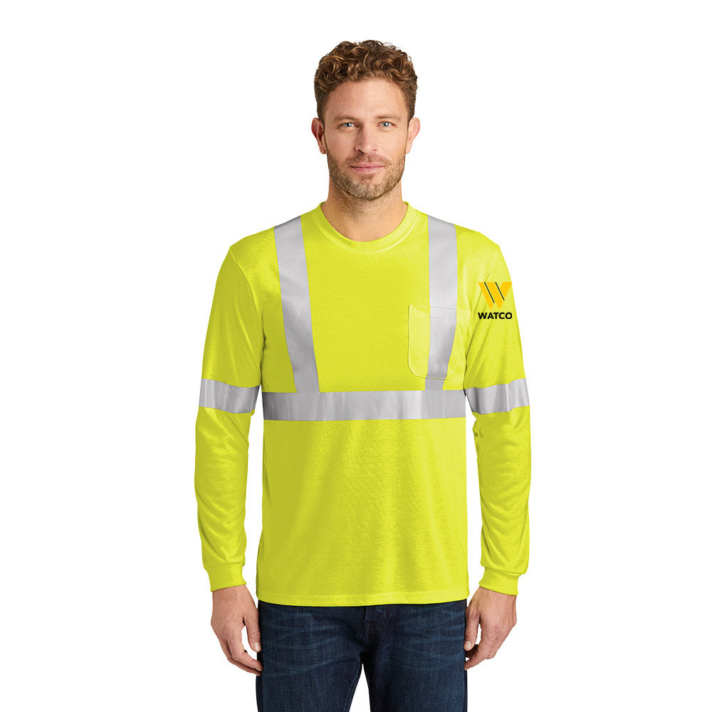 CornerStone® ANSI 107 Class 2 Long Sleeve Safety T-Shirt - CS401LS