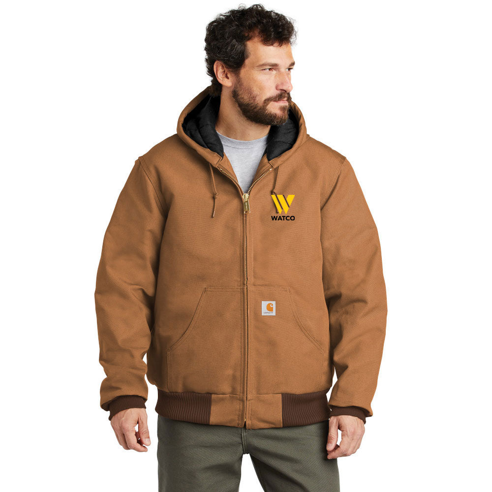 Carhartt ® Quilted-Flannel-Lined Duck Active Jacket - CTSJ140